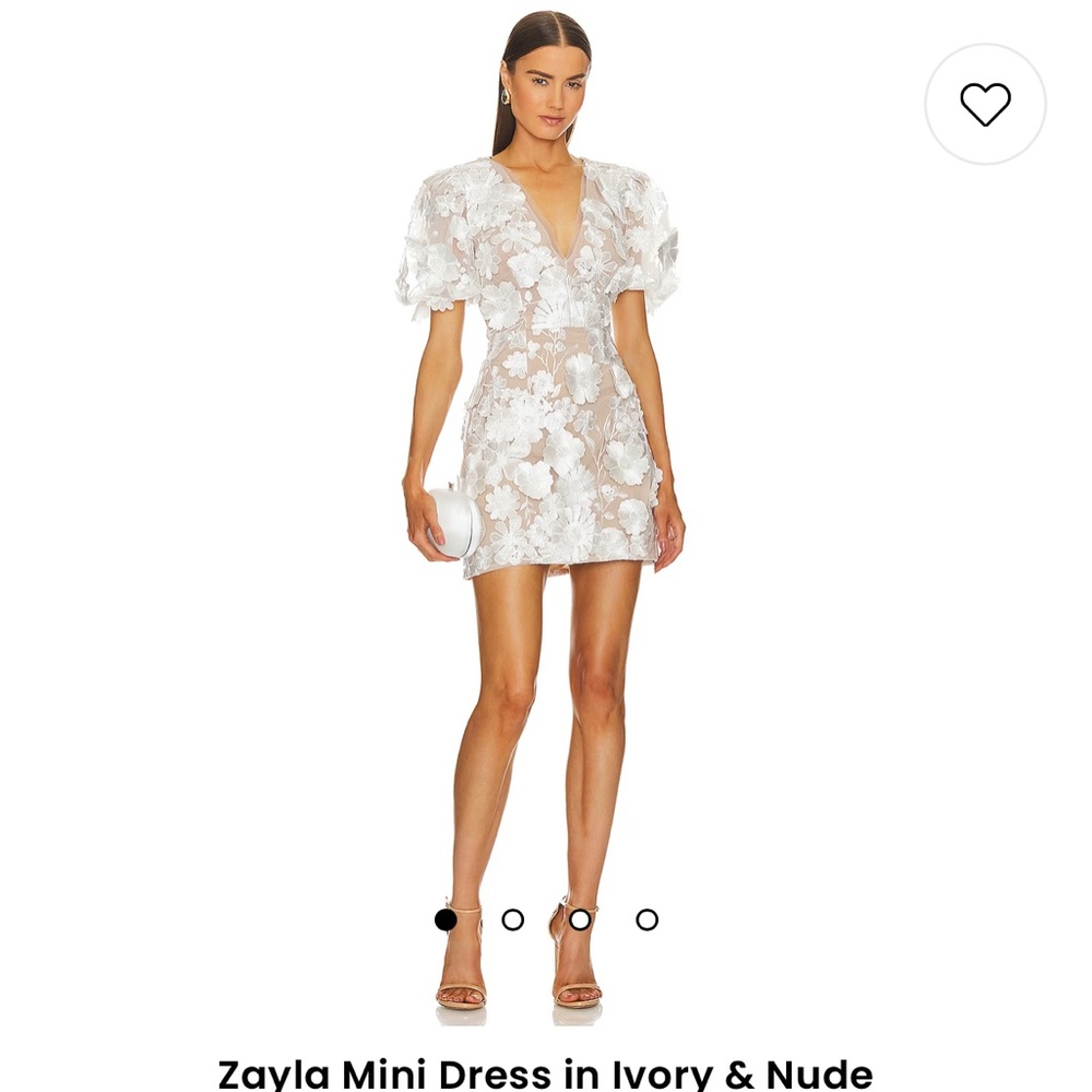 Elliatt White Floral and Nude minidress - size small - brand new